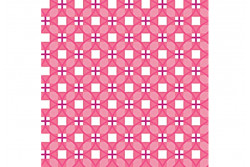 Tissu patch "Stitch Cats" petits carrés sur fond rose