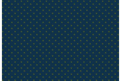 Tissu patch à petits motifs "Petits carrés verts sur fond bleu roi"