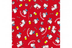 Tissu Hello Kitty okashi rouge