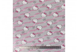 Tissu Hello Kitty oxford gris
