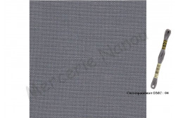 Toile de lin NEWCASTLE de Zweigart, coloris 7107 gris acier