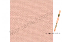 Toile de lin NEWCASTLE de Zweigart, coloris 4094 Pêche givrée