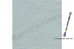 Toile de lin naturel EDIMBURGH de Zweigart, coloris 705 gris perle 14 fils au cm