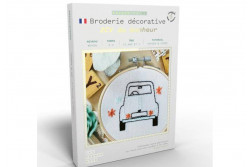 Kit de broderie décorative French Kits " 2 CV du bonheur"