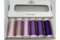 Pack 6 nuances de Soie de Paris Au Ver A Soie Nuances violet