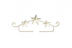 Cintre porte bande 3 étoiles en métal sur le thème de Noël