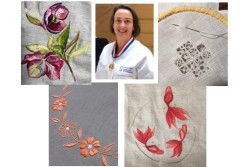 Cours et stage de Broderie avec Christelle Ebor MOF 2019