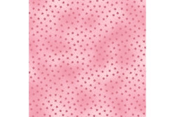 Tissu Stof "Basics Twist" petites étoiles Fushia sur fond rose nuagé