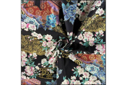 Tissu Japonais Naka Fabrics " 1750-86A sur fond noir