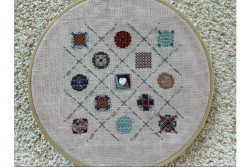 Semi Kit de broderie à points comptés variés avec perles " Atelier Jeux...